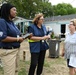 Disaster Survivor Assistance Teams and FEMA Corps Canvas Areas in Lavaca, Arkansas Impacted by Recent Flooding