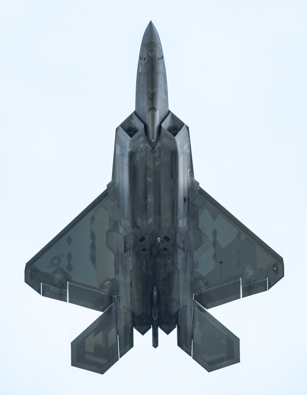 A U.S. Air Force F-22 Raptor performs at the Wings Over Whiteman Air and Space Show