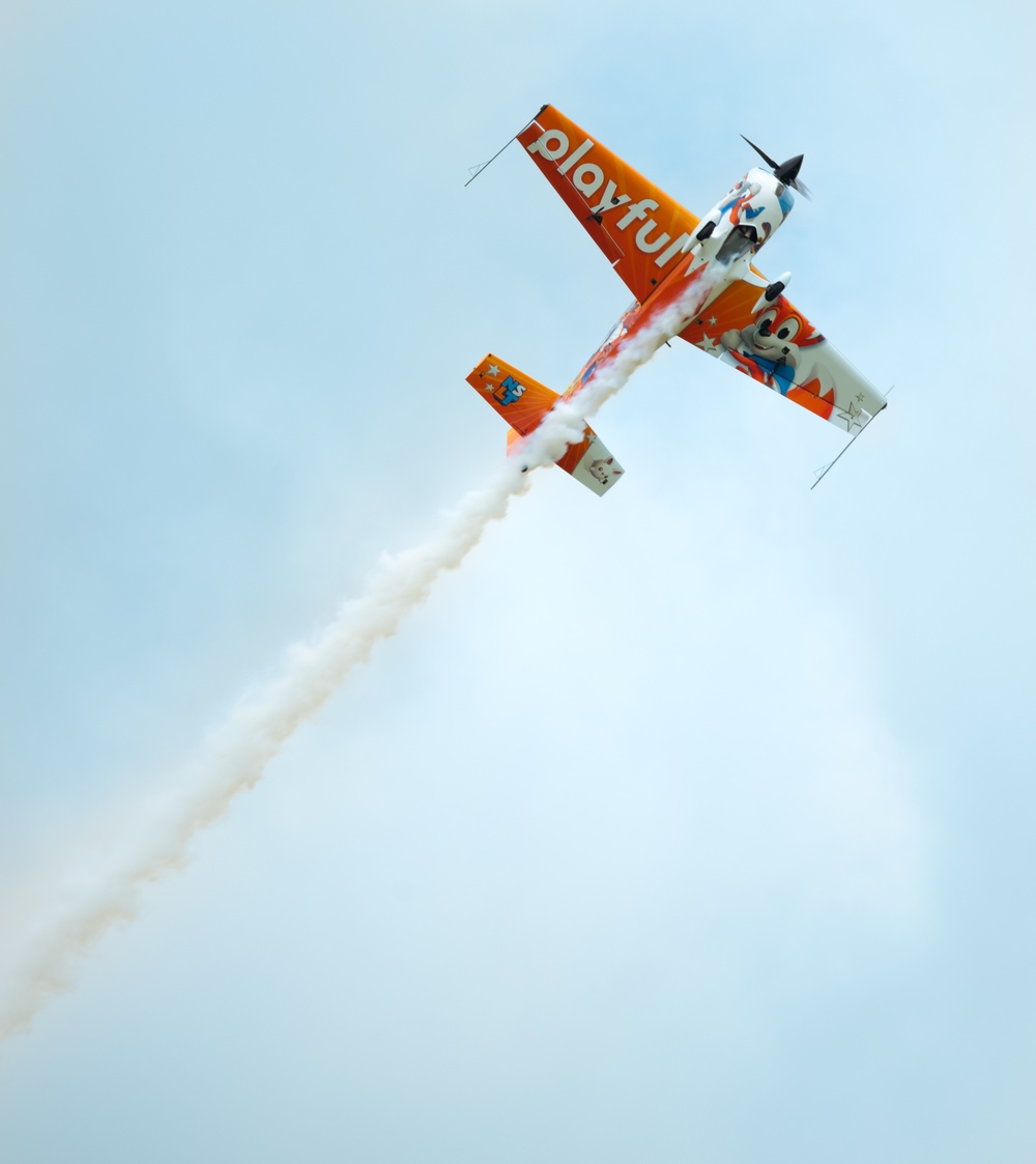 Adam Baker performs at Wings Over Whiteman