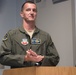 Lt. Col. Ian Cunningham speaks before the 29th TSS Det 5 change of command ceremony