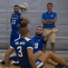 Warriors practice Sitting Volleyball