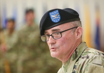 Blanchfield welcomes new commander during change of command ceremony