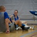 Warriors practice Sitting Volleyball