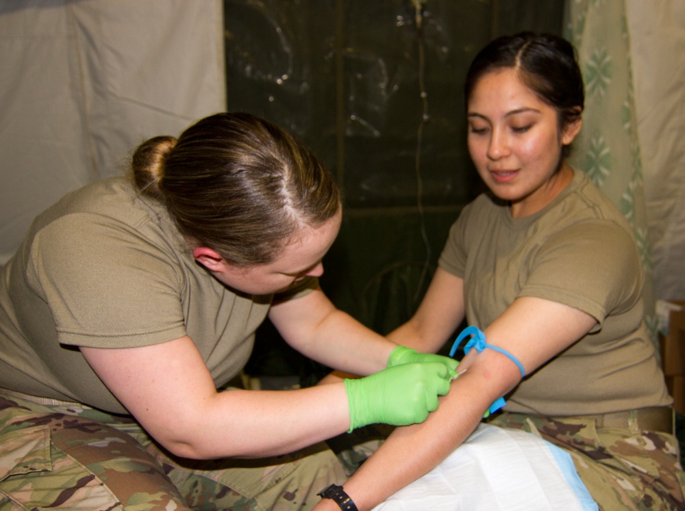 352nd CSH practices IVs at BTH
