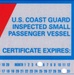 Coast Guard inspection decals