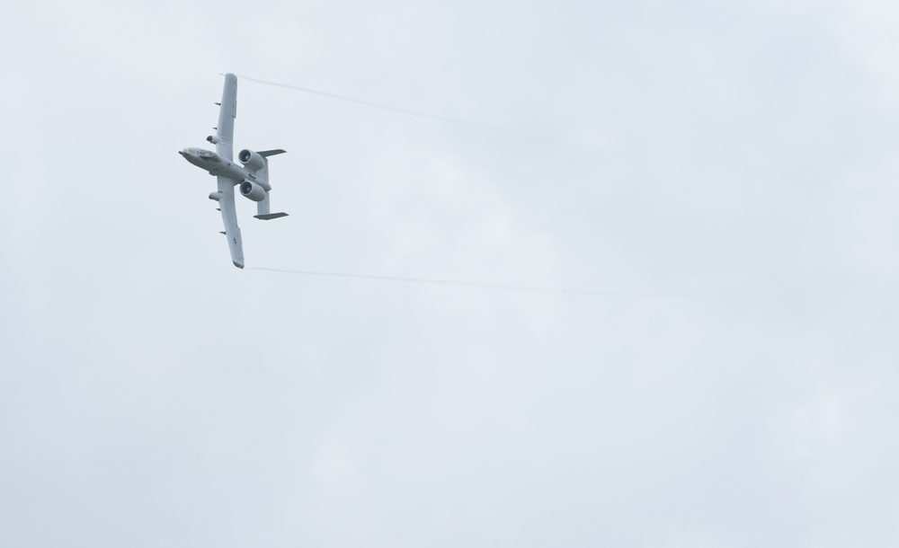 A-10 Thunderbolt II performs during 2019 Wings Over Whiteman Air and Space Show