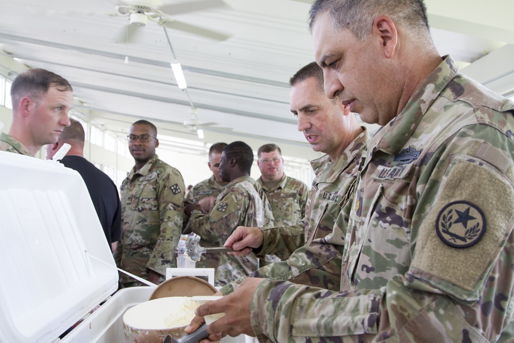 JTF Rise commander serves ice cream on Father's Day