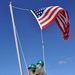 USS Fitzgerald hoists commemorative flag