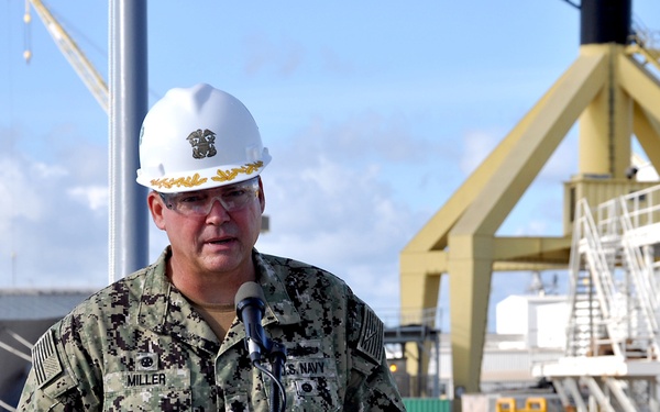 USS Fitzgerald hoists commemorative flag