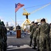 USS Fitzgerald hoists commemorative flag