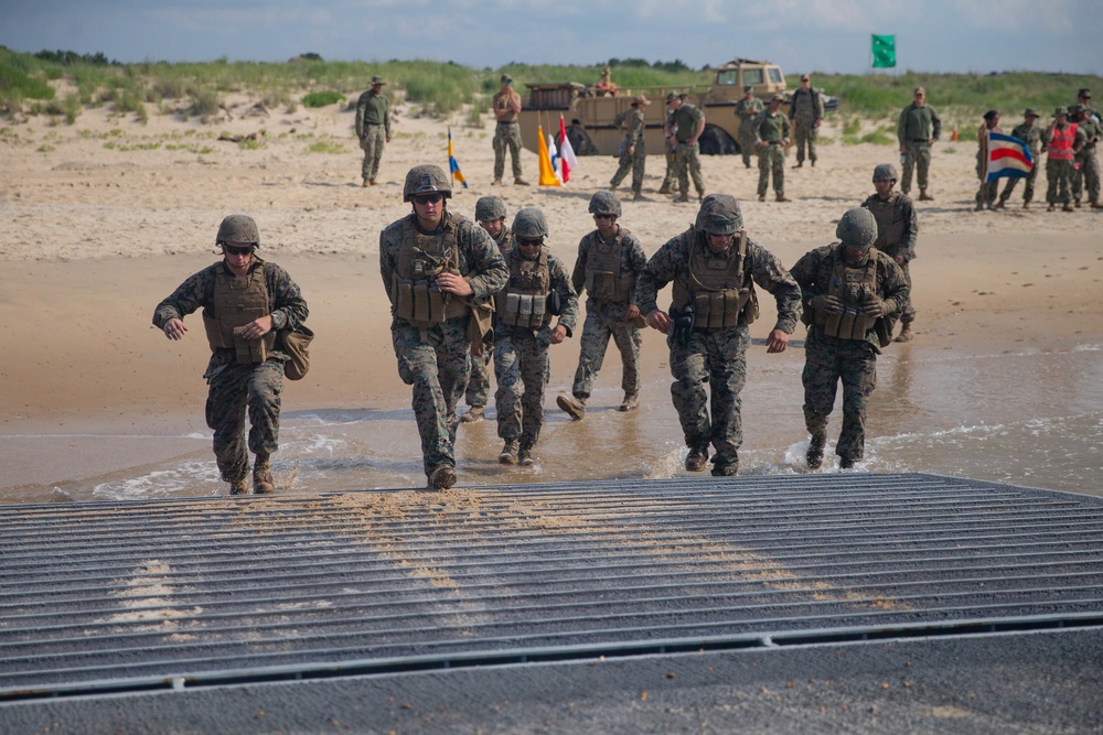 2nd Transportation Support Battalion Lands Vehicles on Shore During Exercise Resolute Sun