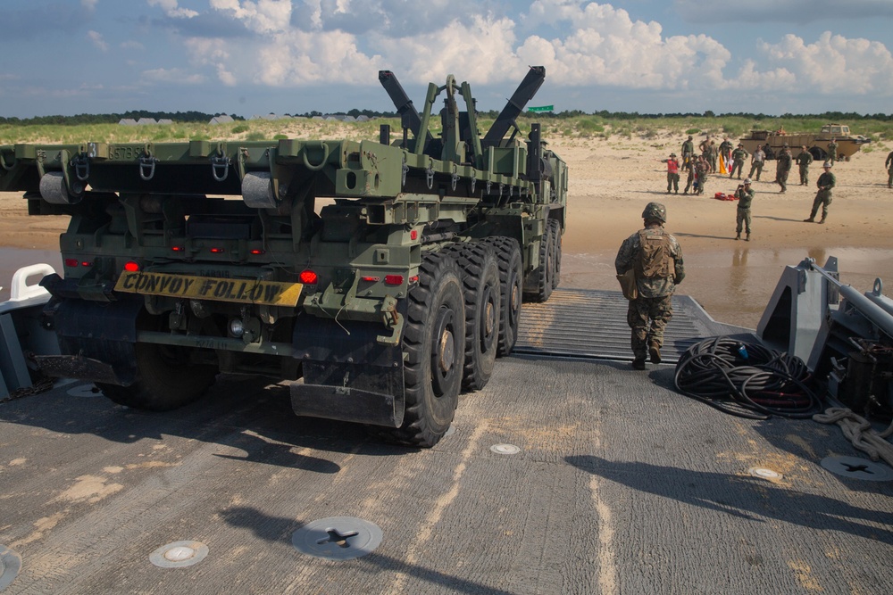 2nd TSB Lands Vehicles on Shore During Exercise Resolute Sun