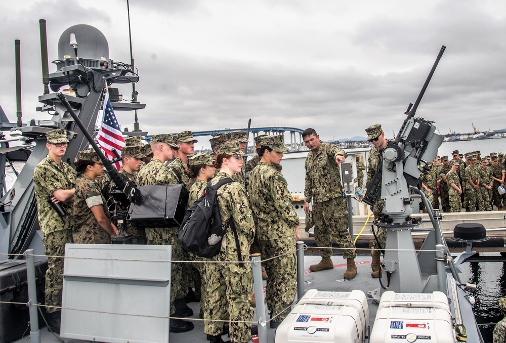 CRS 3 Holds Career Orientation and Training for Midshipmen Aboard Mark VI Patrol Boat
