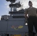 Marines, Sailors man the rails aboard USS Wasp into Sydney