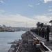 Marines, Sailors man the rails aboard USS Wasp into Sydney