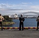 Marines, Sailors man the rails aboard USS Wasp into Sydney