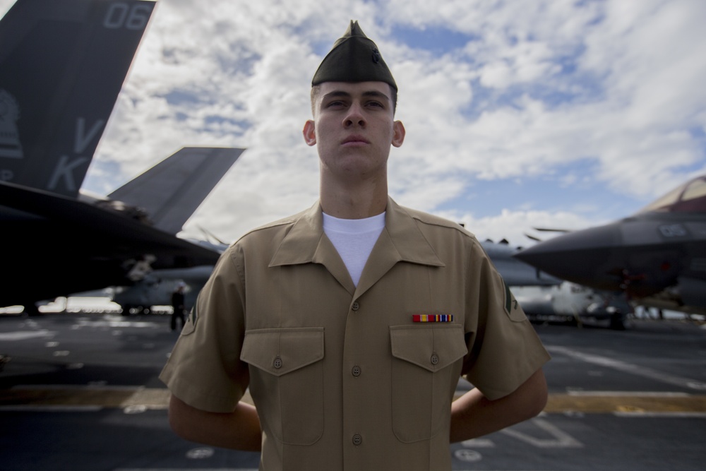 DVIDS   Images   US Marines And Sailors Man The Rail Ceremony [Image