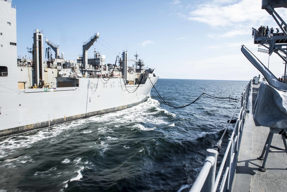 BALTOPS 2019 USS Mount Whitney (LCC 20) Replenishment-at-Sea