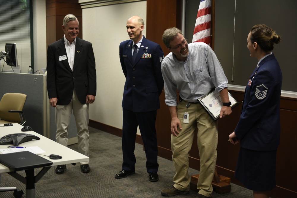 Airmen from NC and MO Present Patriotic Employer Award