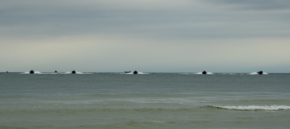 DV-Day amphibious beach landing, Klaipeda, Lithuania, BALTOPS 2019
