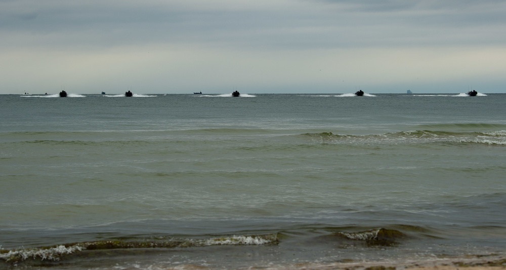 DV-Day amphibious beach landing, Klaipeda, Lithuania, BALTOPS 2019