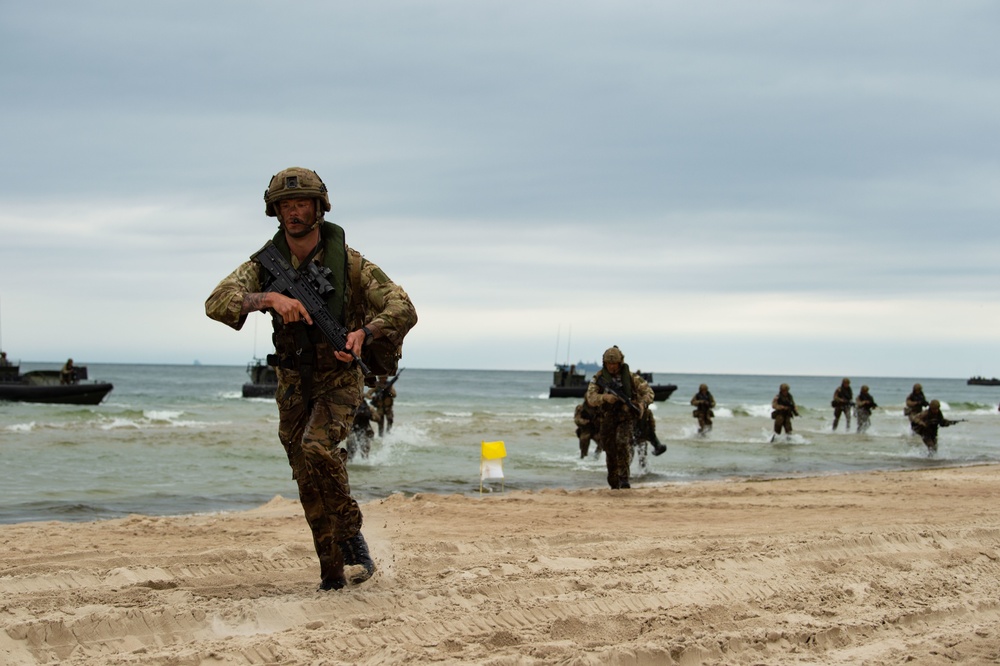 DV-Day amphibious beach landing, Klaipeda, Lithuania, BALTOPS 2019