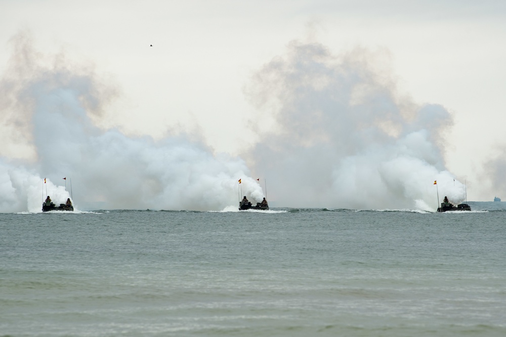 DV-Day amphibious beach landing, Klaipeda, Lithuania, BALTOPS 2019