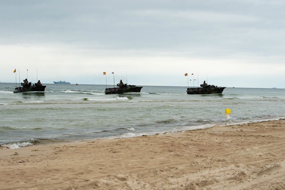 DV-Day amphibious beach landing, Klaipeda, Lithuania, BALTOPS 2019