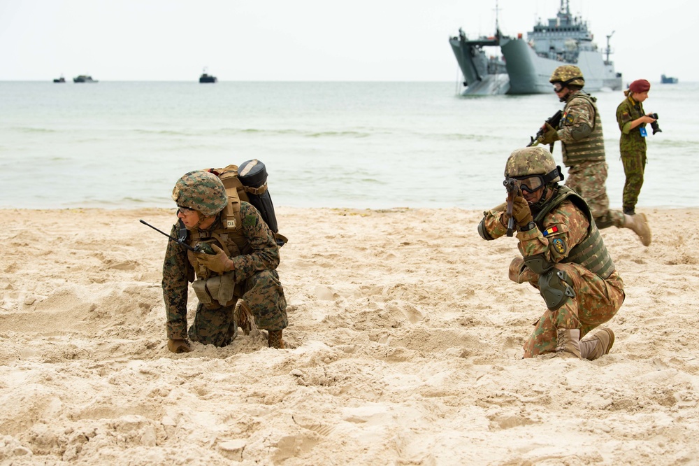 DV-Day amphibious beach landing, Klaipeda, Lithuania, BALTOPS 2019