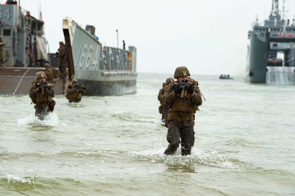 DV-Day amphibious beach landing, Klaipeda, Lithuania, BALTOPS 2019