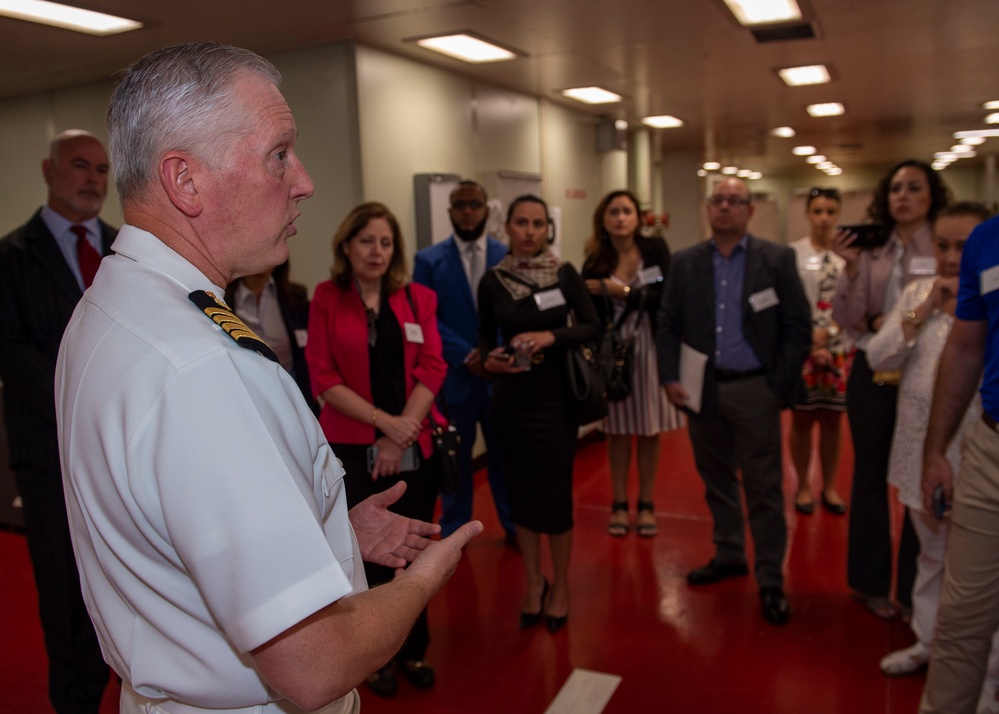 Distinguished Visitors Tour USNS Comfort
