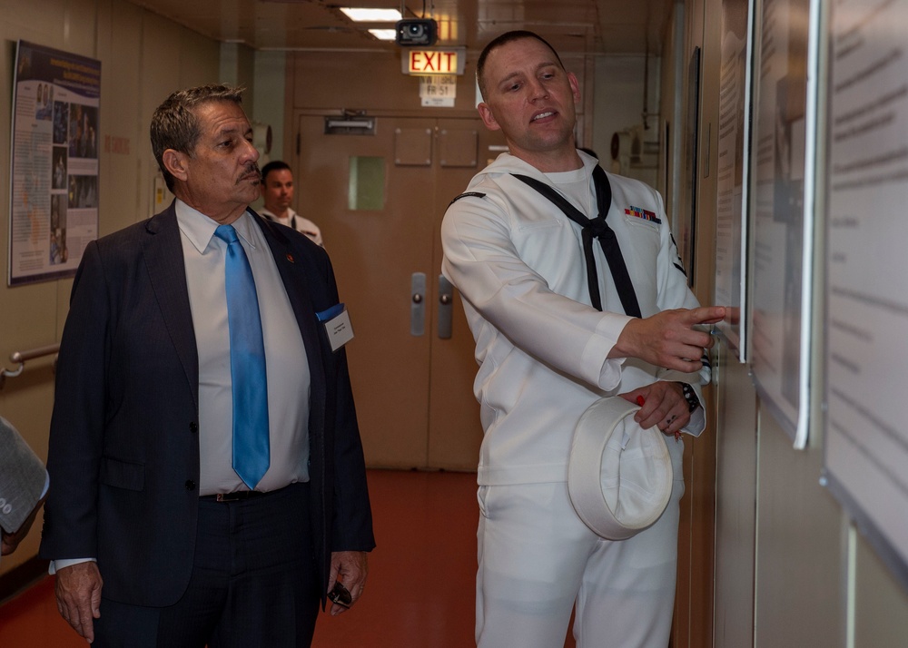Distinguished Visitors Tour USNS Comfort