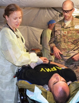 Air Force and Navy Emergency Medicine residents test operational readiness at CRDAMC annual Joint Exercise