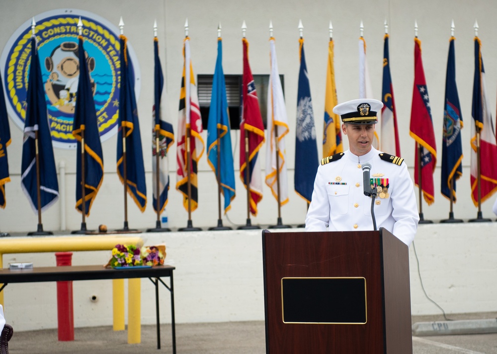 Underwater Construction Team 2 Conducts Change of Command Ceremony