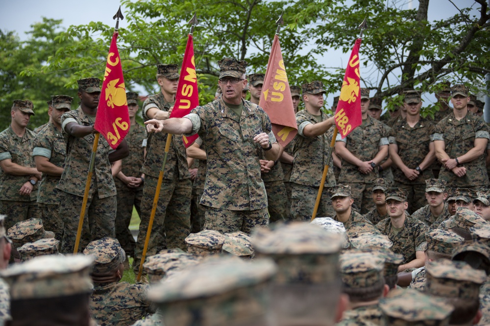 4th Marine Regiment Commander Visits 3/6