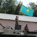 Kazakhstani soldier at Steppe Eagle 19