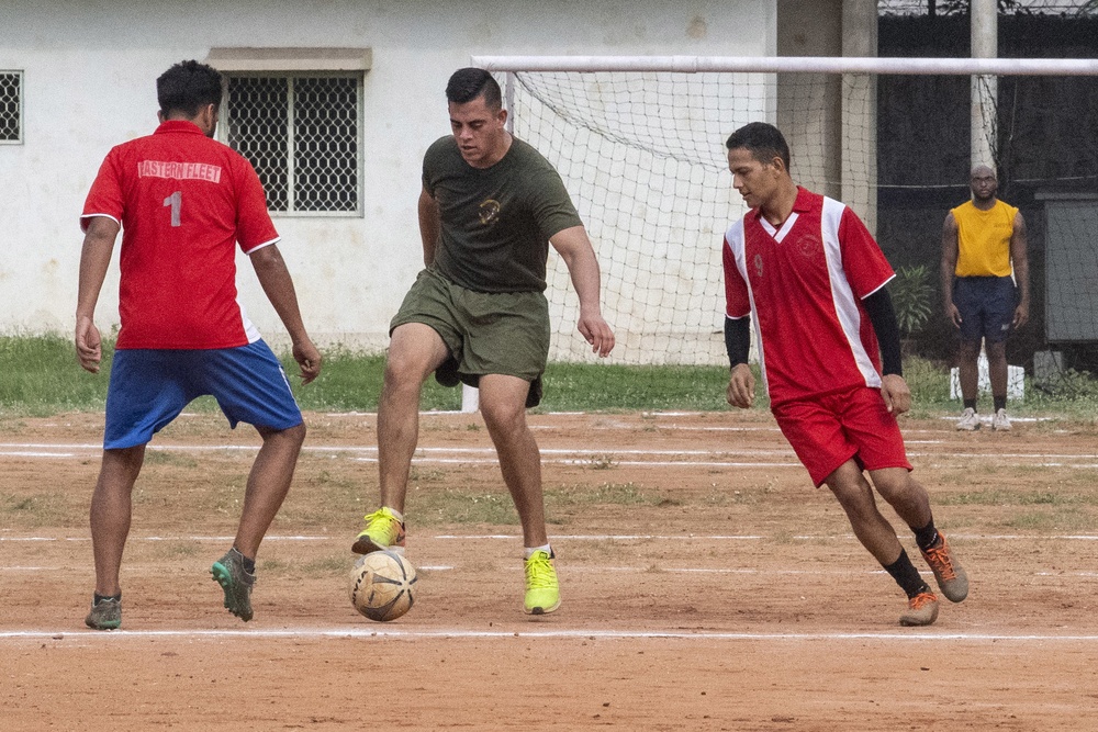 USS John P. Murtha Soccer Match with Indian Navy