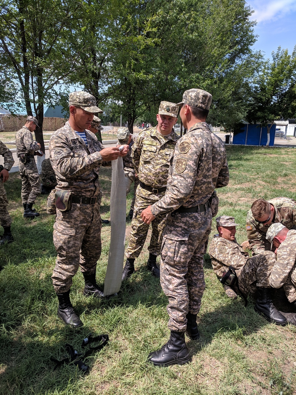 Combined medical training at Steppe Eagle 19