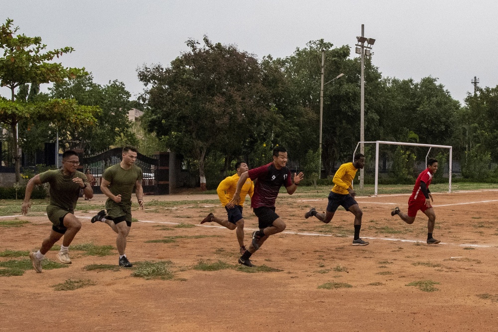 USS John P. Murtha Soccer Match with Indian Navy