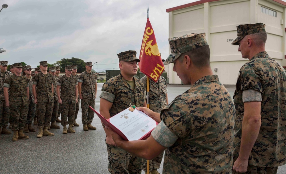 Marines with 3rd Marine Division awarded NAM's