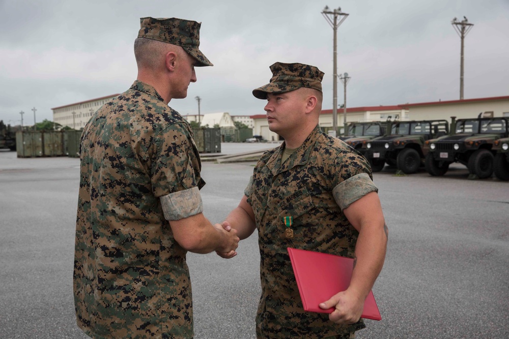 Marines with 3rd Marine Division awarded NAM's