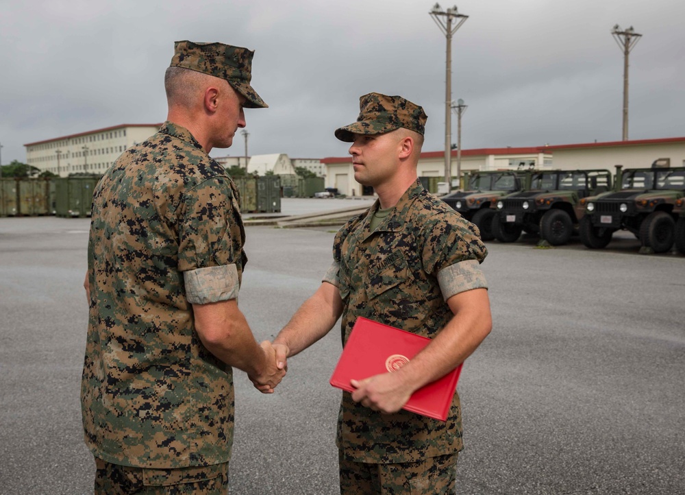 Marines with 3rd Marine Division awarded NAM's