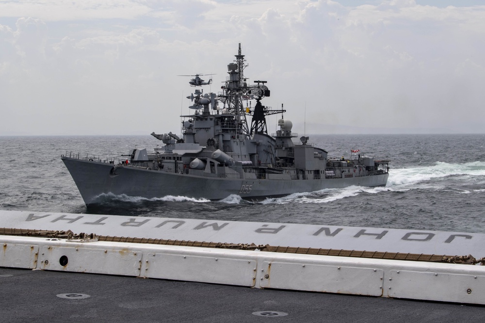 USS John P. Murtha PHOTOEX with Indian navy