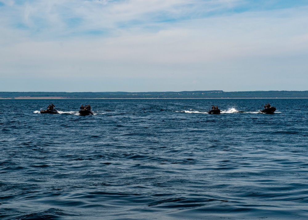 BALTOPS 2019 Spanish military conduct exercise with USS Fort McHenry (LSD 43)