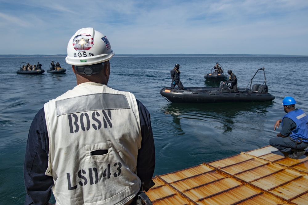 BALTOPS 2019 Spanish military conduct exercise with USS Fort McHenry (LSD 43)
