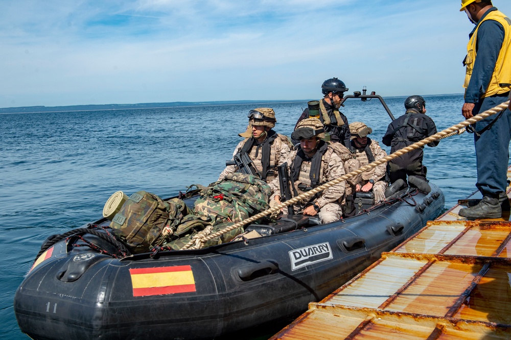BALTOPS 2019 Spanish military conduct exercise with USS Fort McHenry (LSD 43)