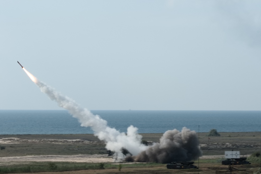 Patriot Missile Firing During Saber Guardian, Romania