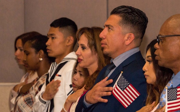 U.S. Navy Naturalization Ceremony