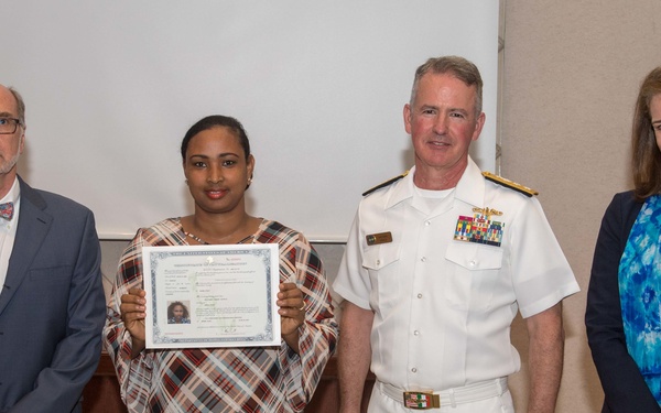 U.S. Navy Naturalization Ceremony