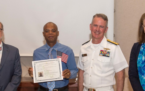 U.S. Navy Naturalization Ceremony